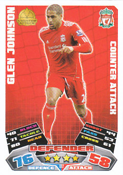 Glen Johnson Liverpool 2011/12 Topps Match Attax #132